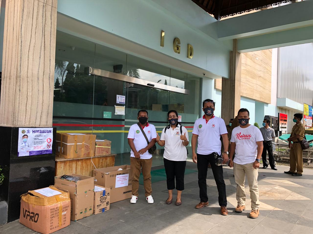 Aksi Kemanusiaan Pengda INI-IPPAT Gianyar Peduli Covid-19 didukung Pengwil Bali INI-IPPAT